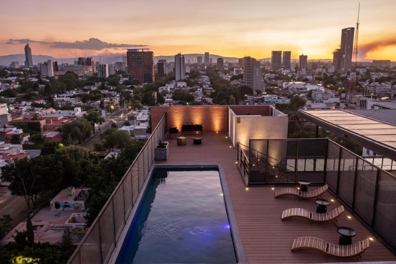Galeria Flat Rooftop Pool Witgdl Guadalajara Exteriör bild